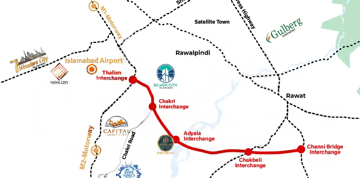 ring road rawaplindi map interchanges croped2
